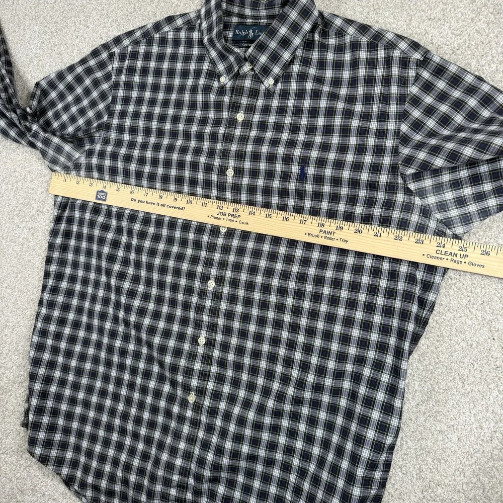 Ralph Lauren‎ Button Down Shirt Mens XL Long Sleeve Plaid Mens Colorful